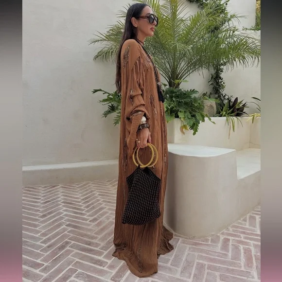 ZARA ZW COLLECTION BEADED DRESS - Picture 9 of 16